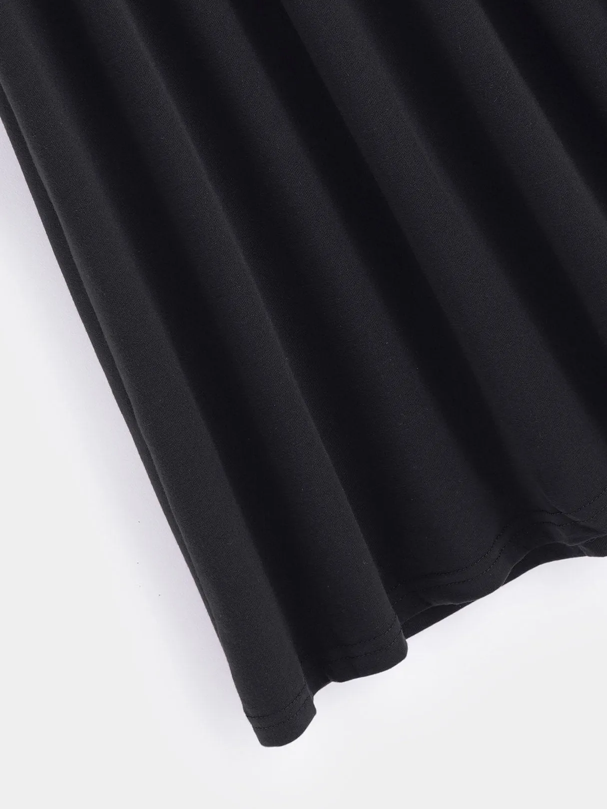 Wholesale Round Neck Plain Short Sleeve Midi Dress